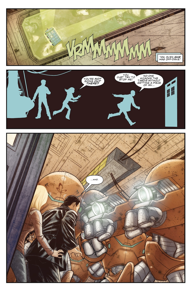 Illustration for article titled Nine, Rose And Captain Jack Return In Our Doctor Who #1 Comic Preview